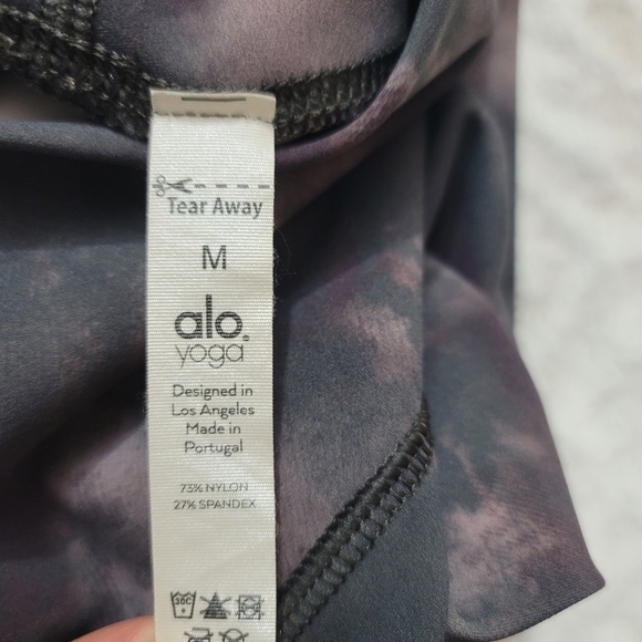 ALO Yoga Solarized High-Rise Tie-Dye Leggings Oxblood Size M - Picture 15 of 16